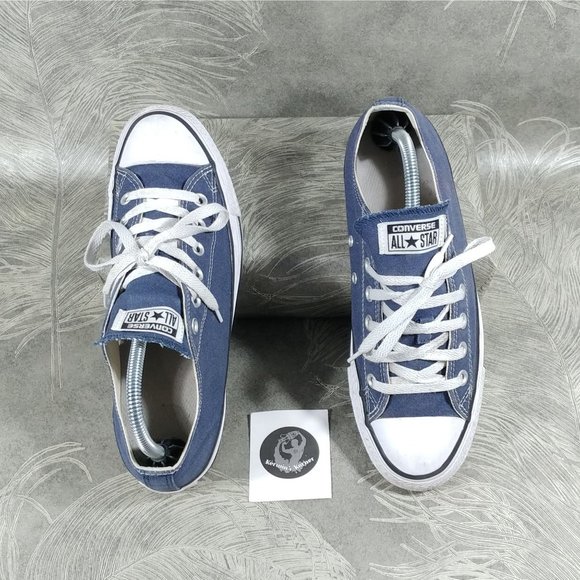 Converse All Star Women's Size 9 Navy Blue Canvas Lace Up Sneakers - Picture 4 of 9